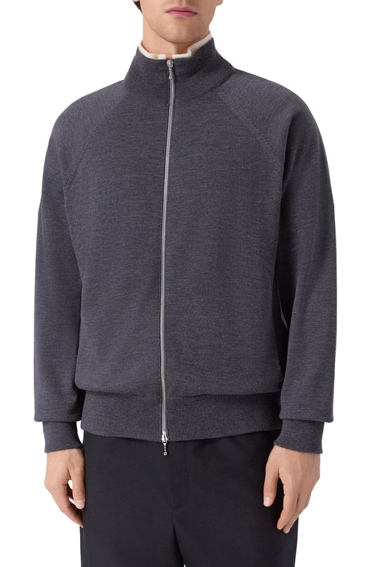 Шерстяной кардиган Jil Sander J22HP0040-J14782 Серый  J22HP0040-J14782 Фото 3