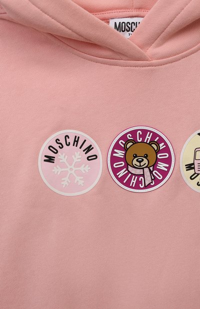 Комплект из худи и брюк MOSCHINO светло-розового цвета по цене 28100 руб., арт. HUK03I/LCA23/10A-14A, фото 4 Комплект из худи и брюк MOSCHINO, арт. HUK03I/LCA23/10A-14A, фото 4