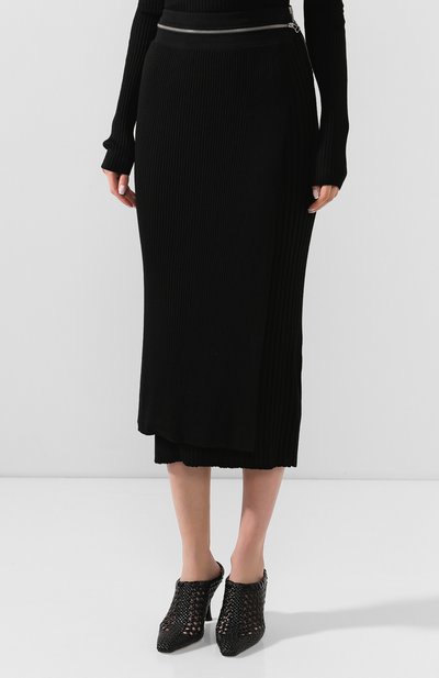 Юбка из смеси вискозы и шерсти HELMUT LANG, арт. K01HW706, фото 3