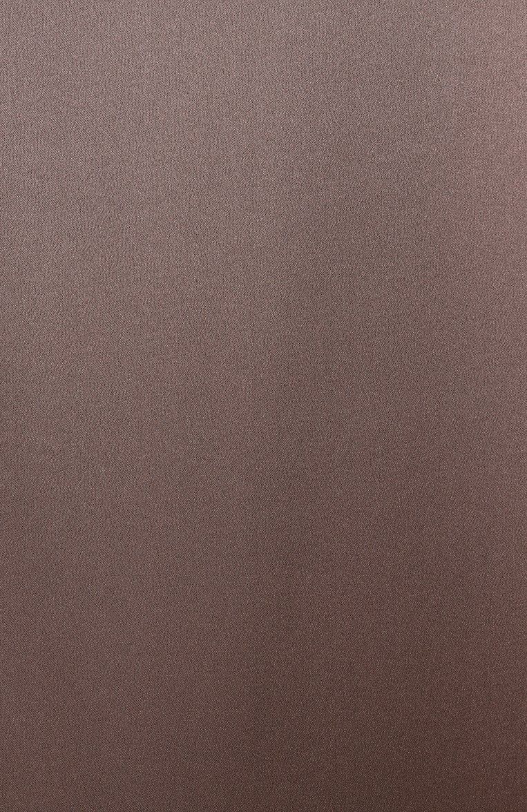 Женский атласный топ BRUNELLO CUCINELLI темно-коричневого цвета, арт. M0C59DE330 | Фото 6 (Материал внешний: Шелк; Длина (для топов): Стандартные; Стили: Кэжуэл; Рукава: Без рукавов)