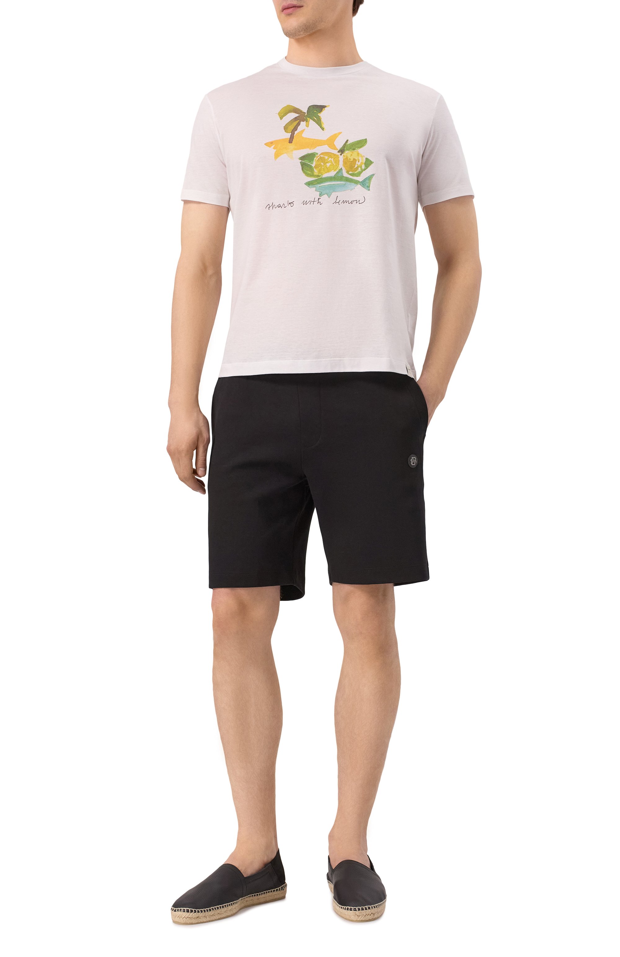 Хлопковые шорты BOSS, арт. 50537277, фото 2