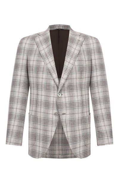 Мужской пиджак из шелка и шерсти ANDREA CAMPAGNA, арт. SALINA C0N SPALLINA BASSA/T26139