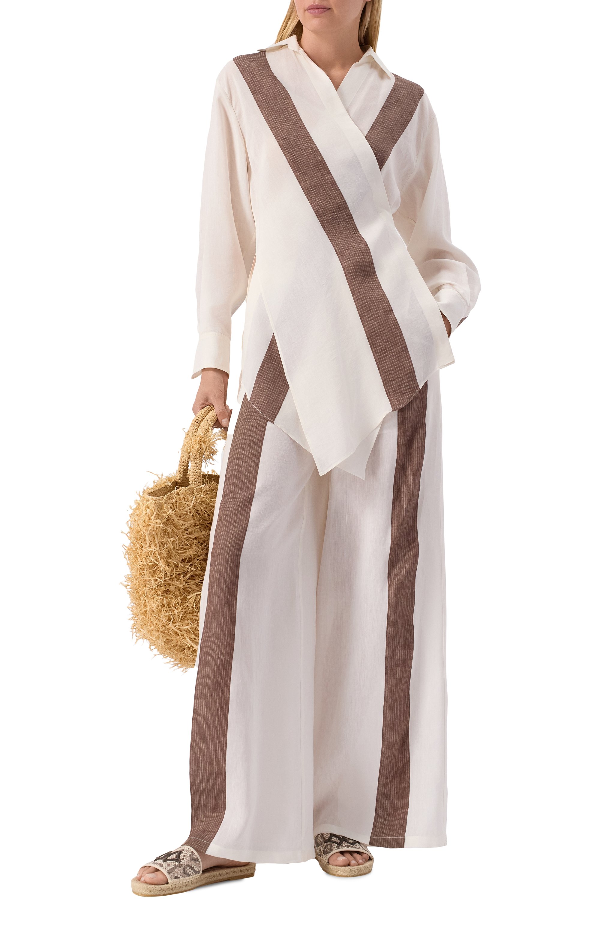 Кожаные шлепанцы sr sea scale embroidery SERGIO ROSSI, арт. B12770/MFI311, фото 2