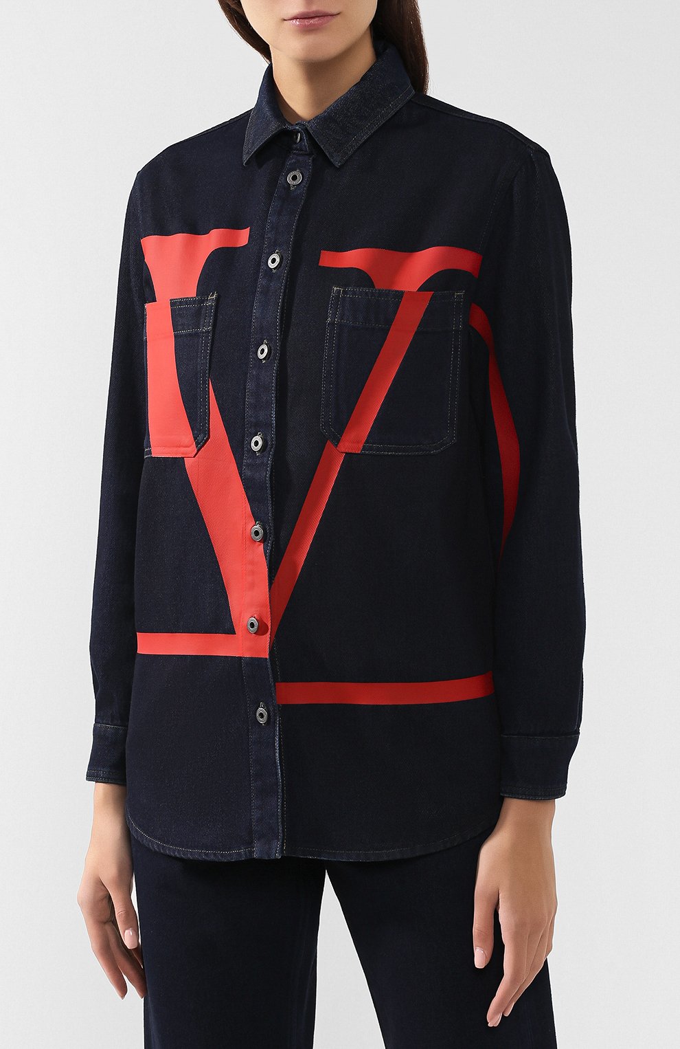 Джинсовая рубашка VALENTINO, арт. SB3DB00T4BD, фото 3