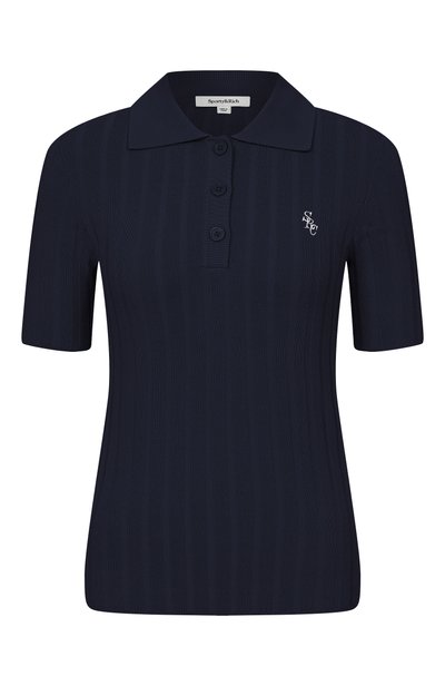 Женское поло из вискозы SPORTY AND RICH, арт. WS069712302BL106