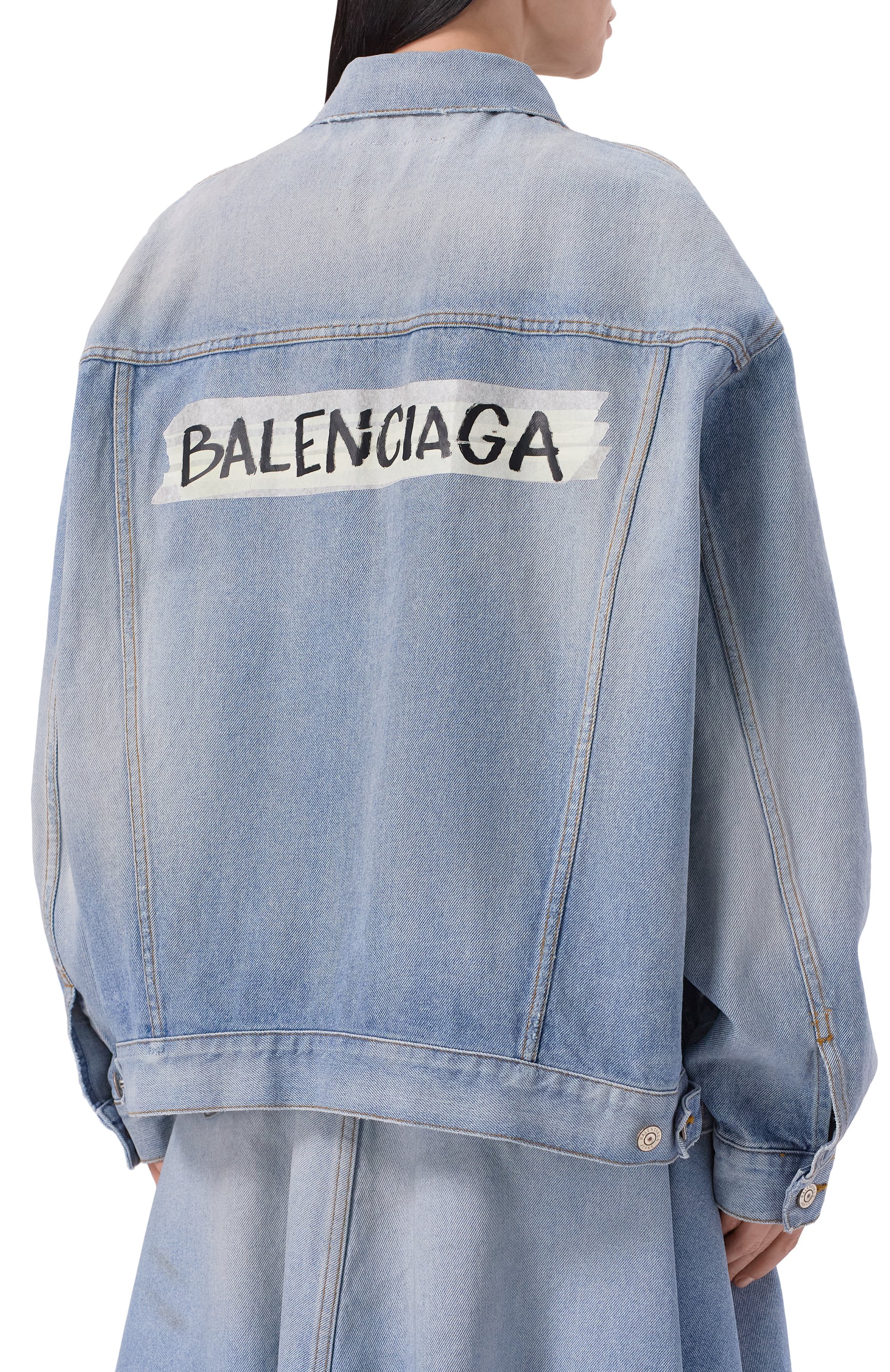 Джинсовая куртка BALENCIAGA, арт. 861410/TTWB1, фото 4