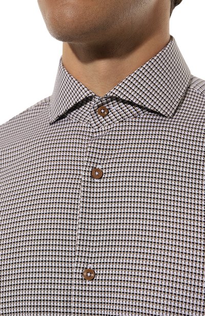 Хлопковая рубашка BOSS, арт. 50496316, фото 5