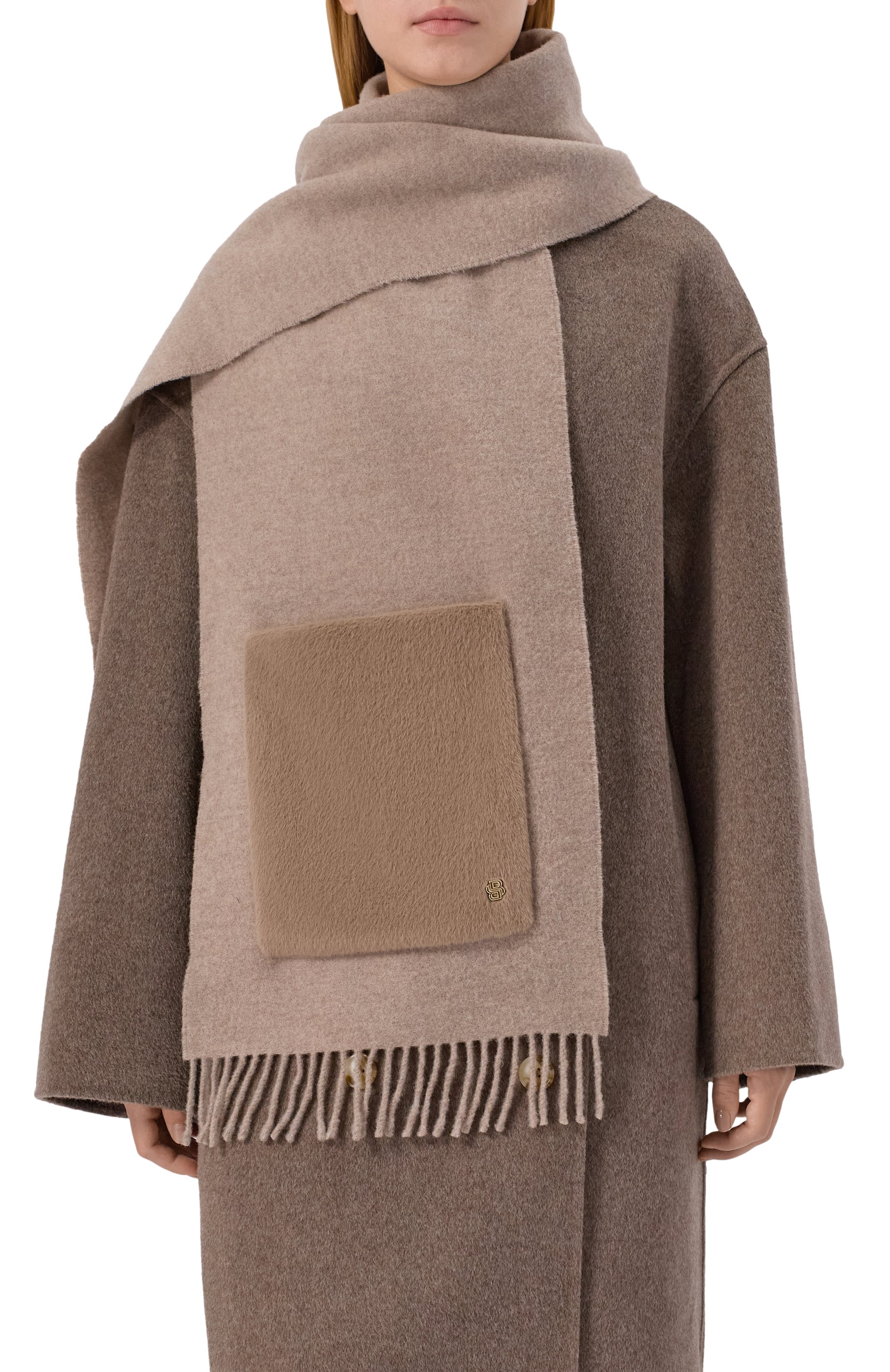 Шерстяной шарф BOSS, арт. 50552112, фото 2