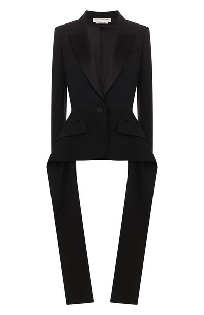 Жакет из смеси шерсти и шелка ALEXANDER MCQUEEN, арт. 612810/QJAAA, фото 1