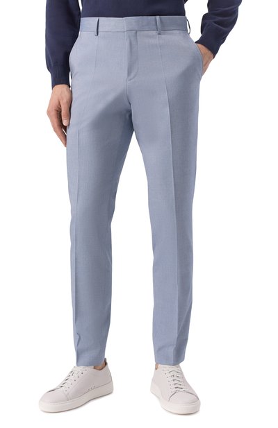 Брюки из хлопка и вискозы BOSS, арт. 50540837, фото 3