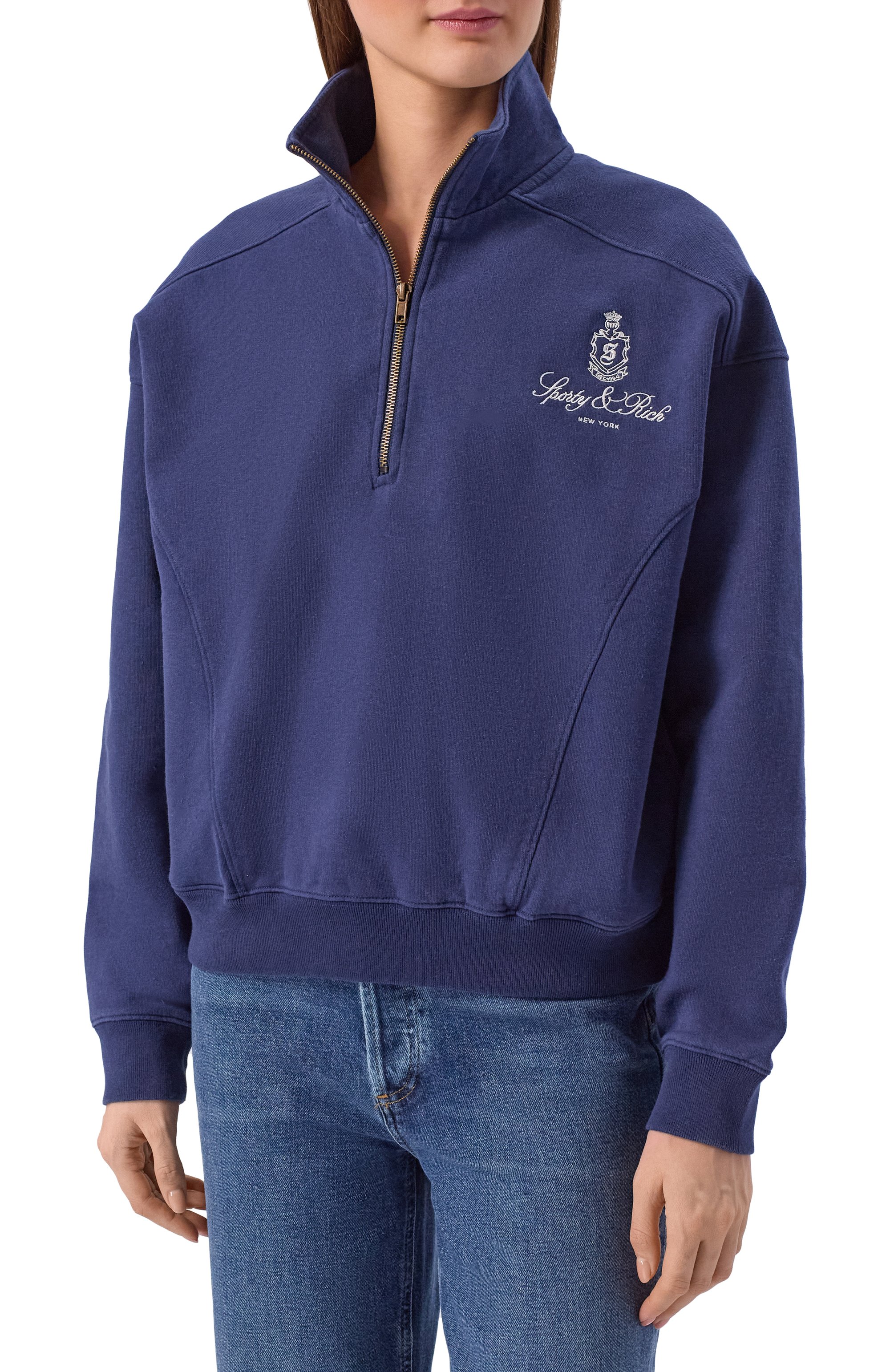 Хлопковый анорак SPORTY AND RICH, арт. ST073506205BL32, фото 3