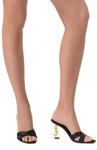 Текстильные мюли opyum 85 SAINT LAURENT, арт. 818931/9QAB1, фото 3