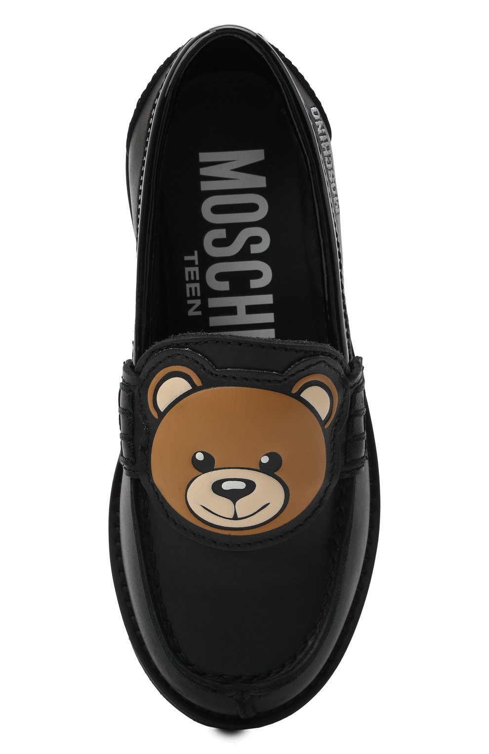 Кожаные лоферы MOSCHINO, арт. 68933/RUNNER/PIUMA/18-27, фото 4