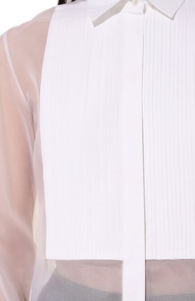 Шелковая блузка ANTONELLI FIRENZE белого цвета по цене 59950 руб., арт. M1275/4105, фото 5 Шелковая блузка ANTONELLI FIRENZE, арт. M1275/4105, фото 5