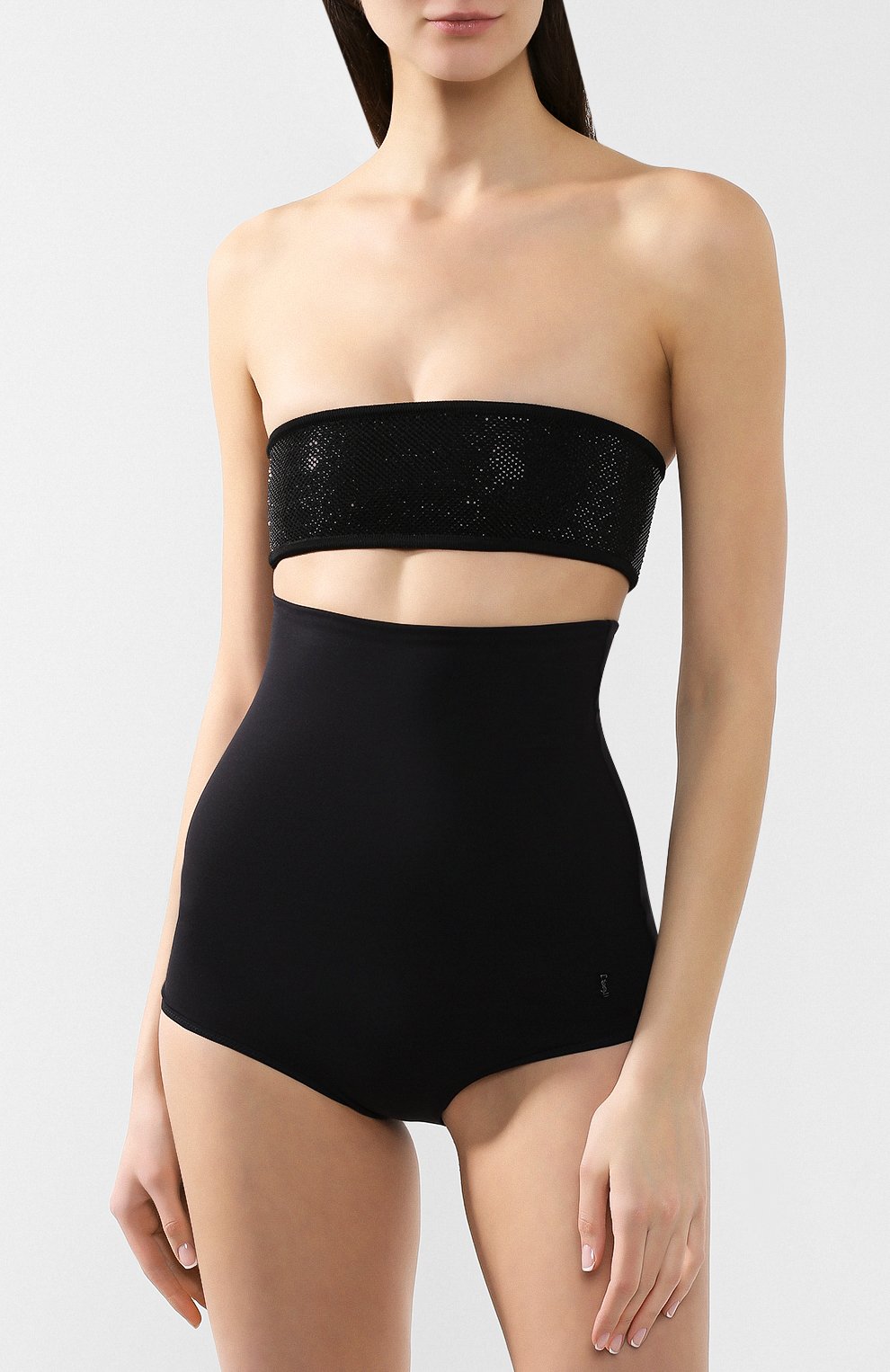 Шорты с завышенной талией SAINT LAURENT, арт. 572046/Y146G, фото 3