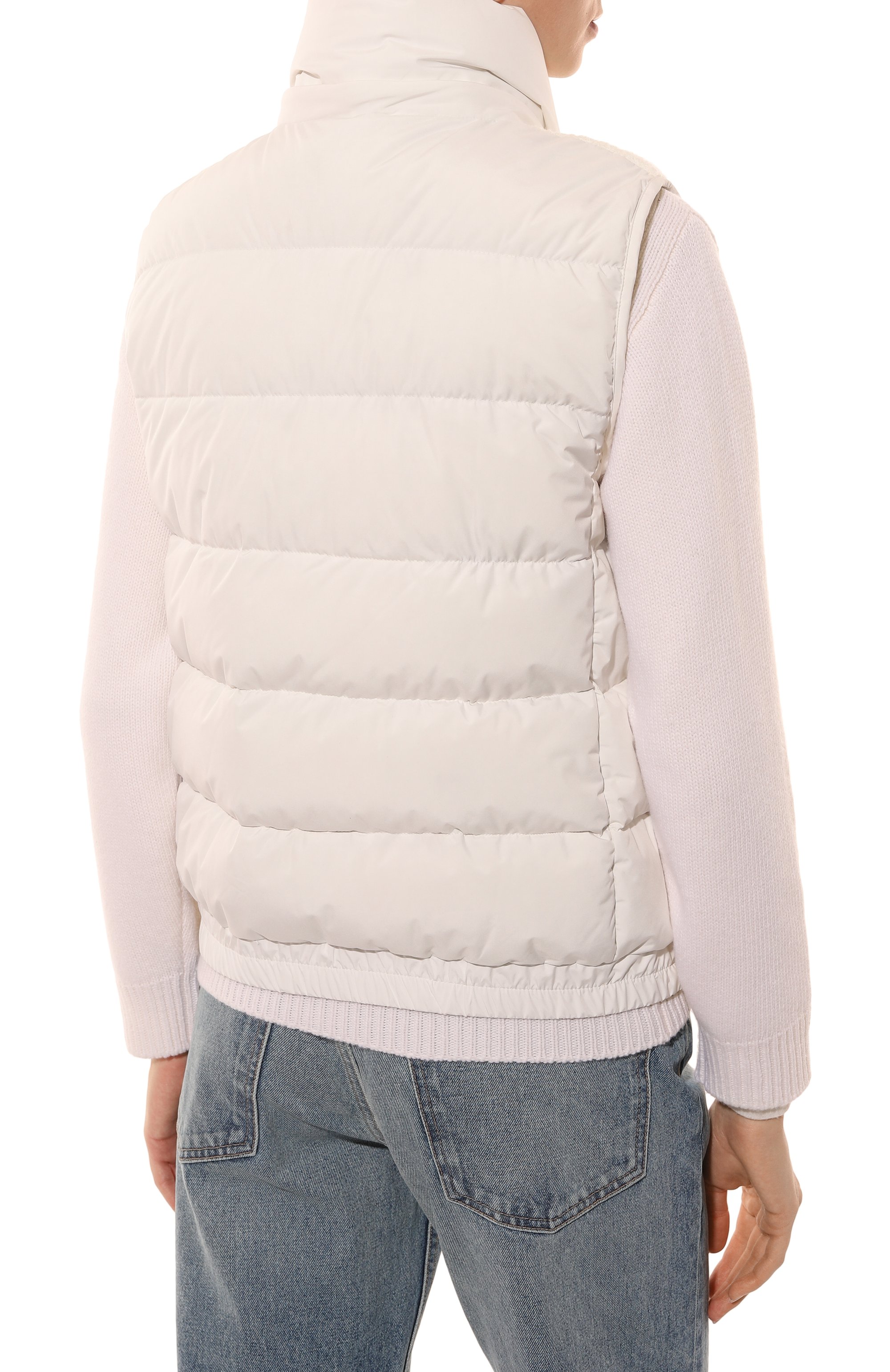 Пуховый жилет MOORER молочного цвета по цене 156000 руб., арт. RA0L-DY_SET, фото 7 Пуховый жилет MOORER, арт. RA0L-DY_SET, фото 7