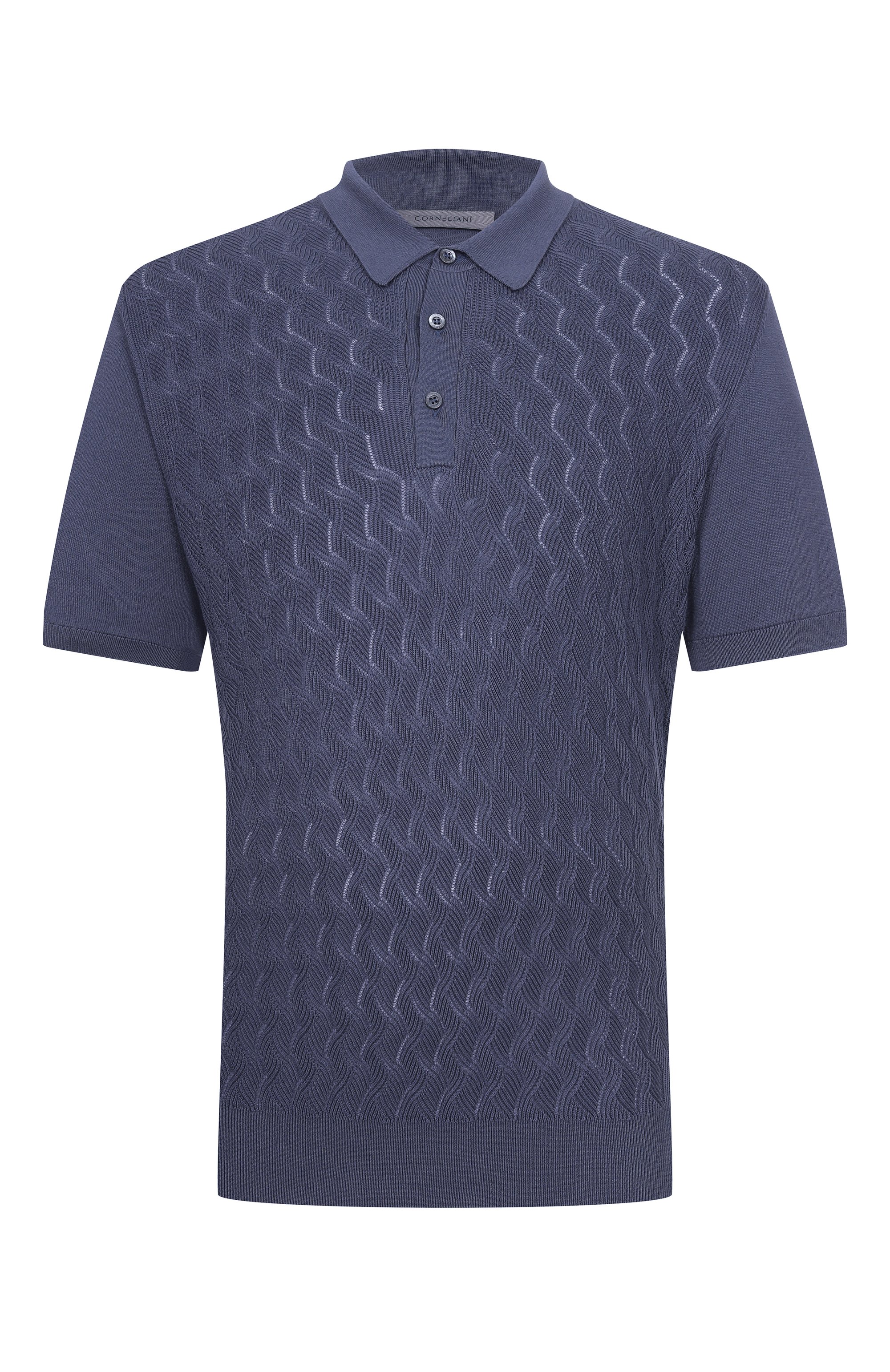 Поло из шелка и хлопка CORNELIANI, арт. 27M554/2725167, фото 1