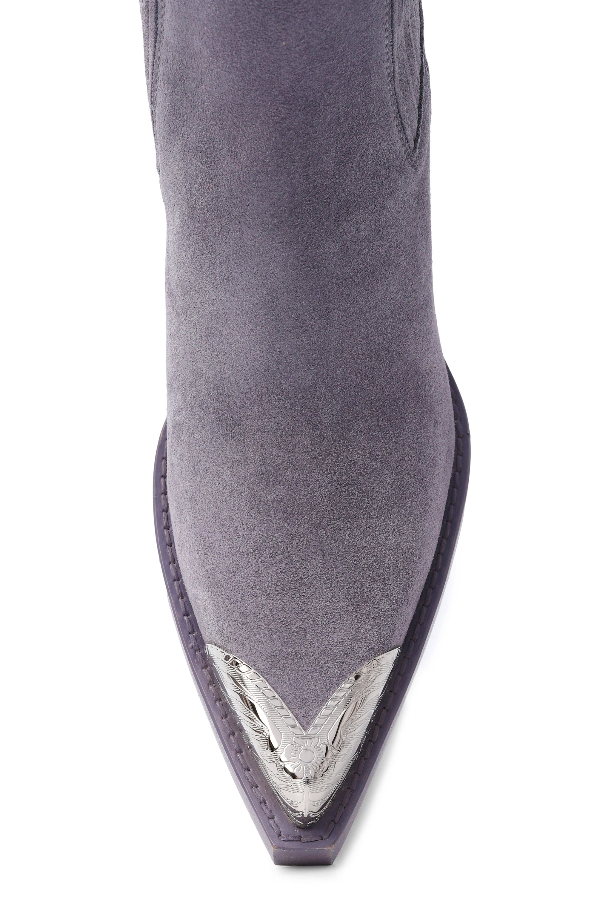 Замшевые казаки dallas 100 PARIS TEXAS серого цвета по цене 93300 руб., арт. PX959/XV003, фото 6 Замшевые казаки dallas 100 PARIS TEXAS, арт. PX959/XV003, фото 6