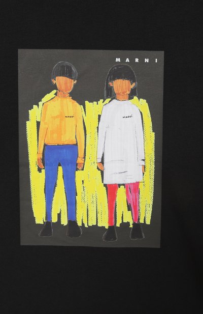 Хлопковая футболка MARNI, арт. M01671/M00HZ, фото 3