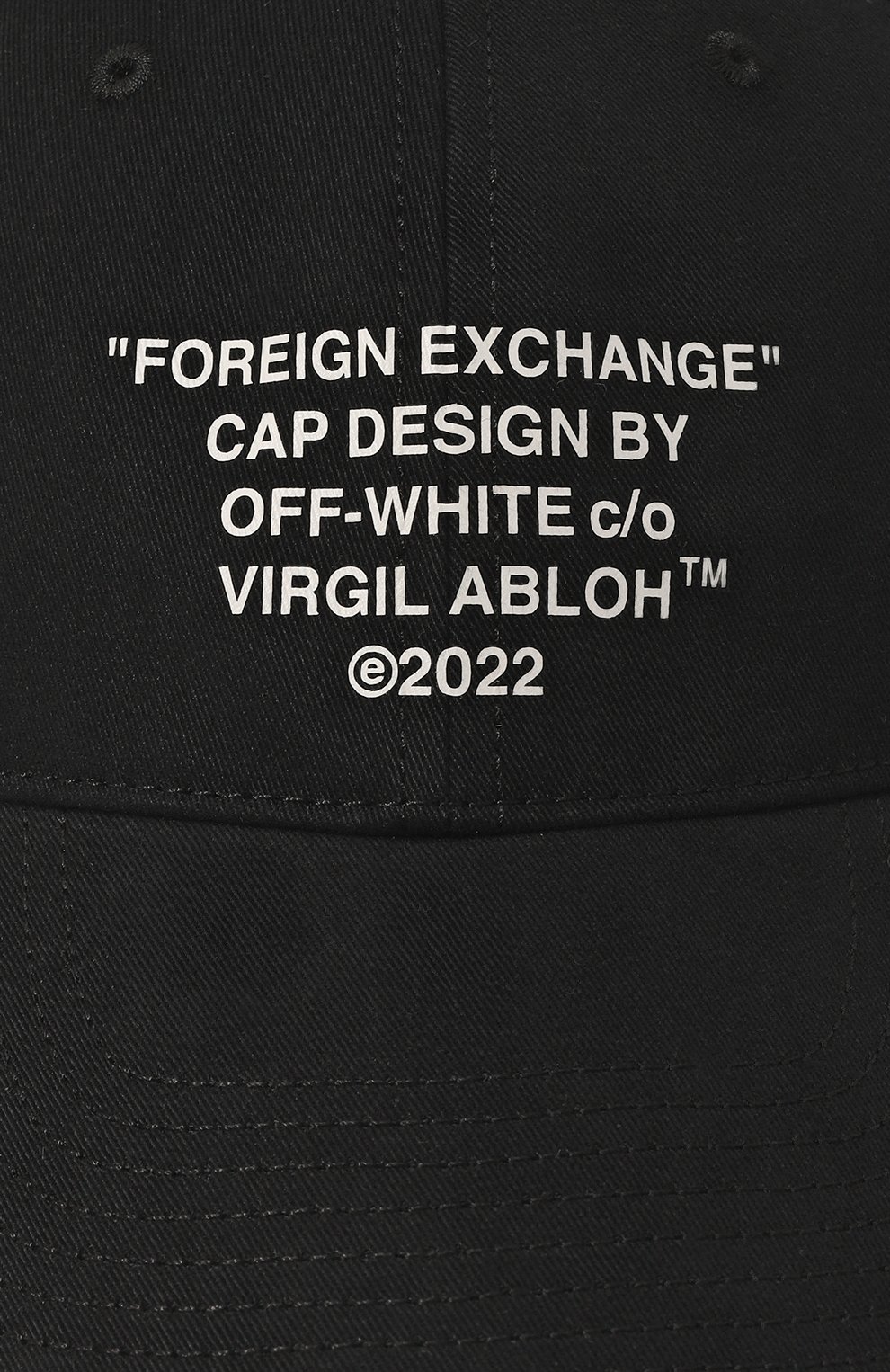 Хлопковая бейсболка OFF-WHITE, арт. OMLB041F22FAB0051001, фото 4