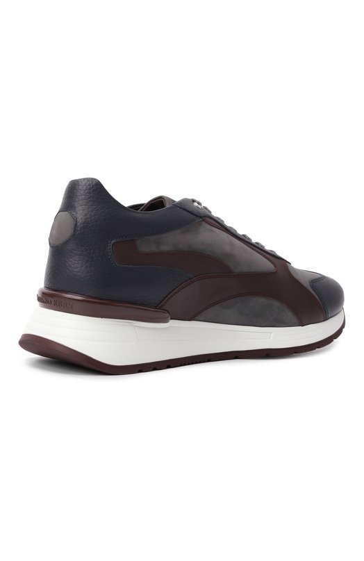 Кожаные кроссовки Stefano Ricci UZ26EG6634/VDSNWY Серый  UZ26EG6634/VDSNWY Фото 5