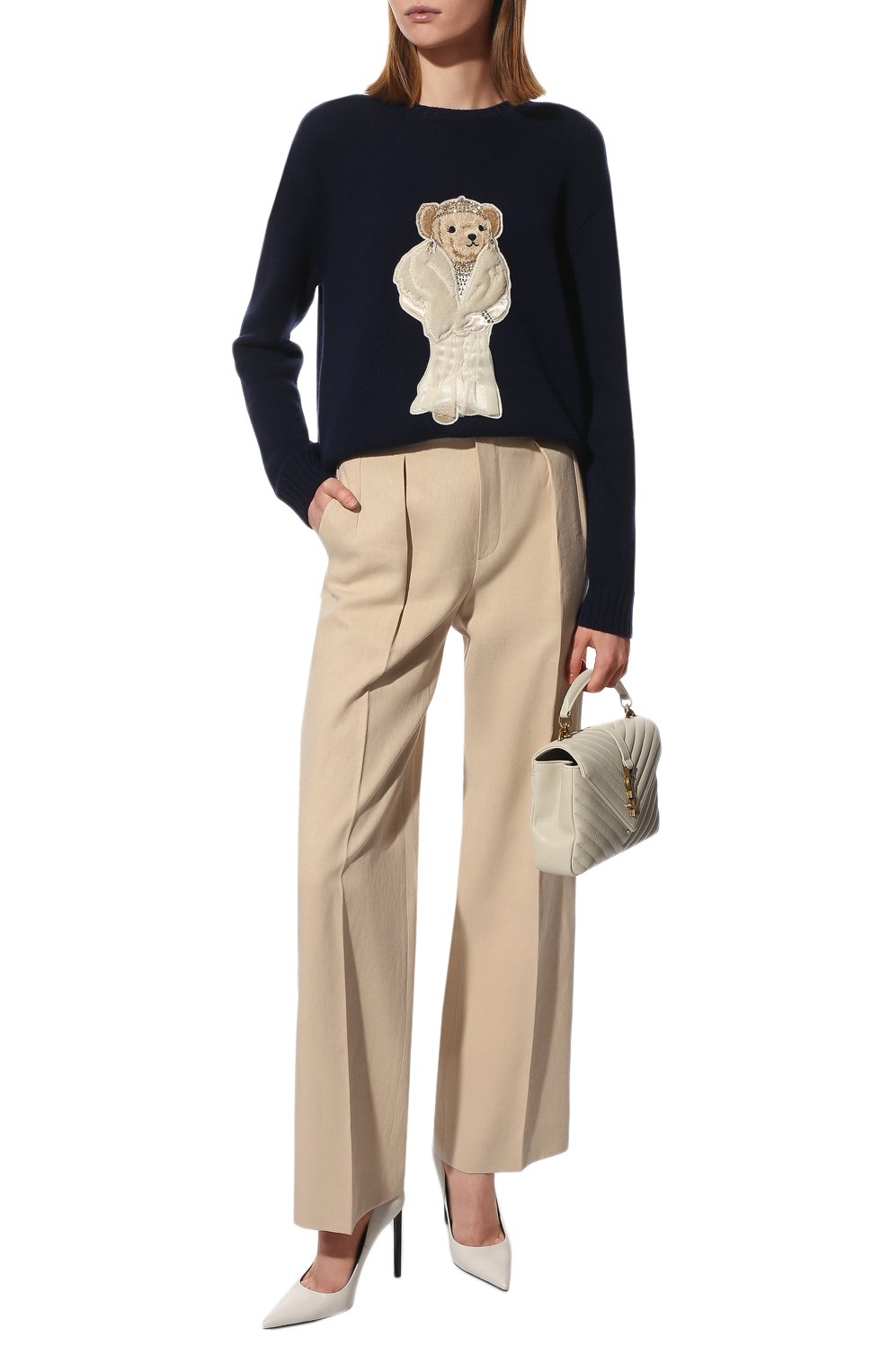 Кашемировый пуловер RALPH LAUREN синего цвета по цене 215500 руб., арт. 290867890001/CG, фото 2 Кашемировый пуловер RALPH LAUREN, арт. 290867890001/CG, фото 2