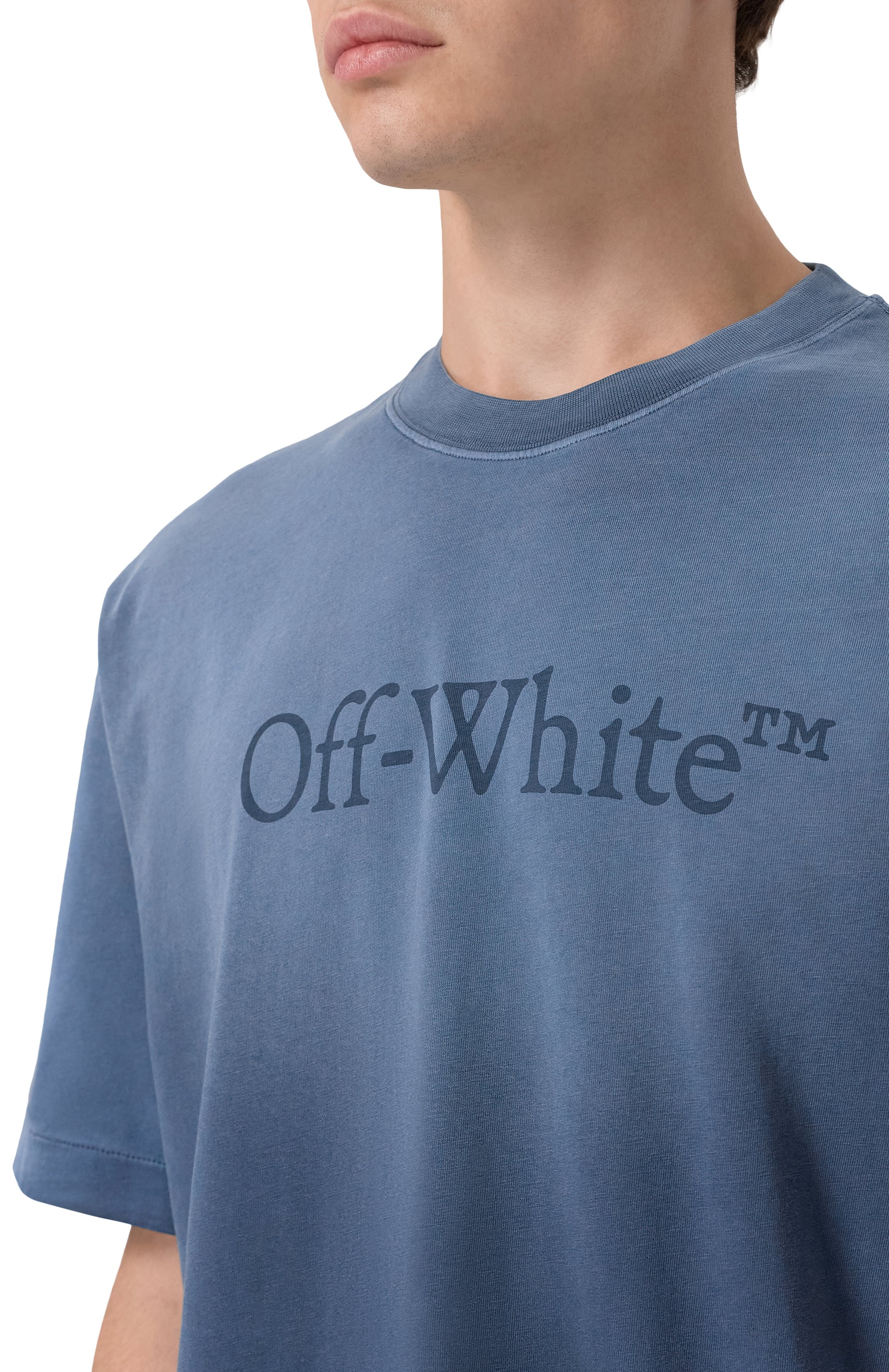 Хлопковая футболка OFF-WHITE, арт. 0MAA120F25JER00P, фото 5