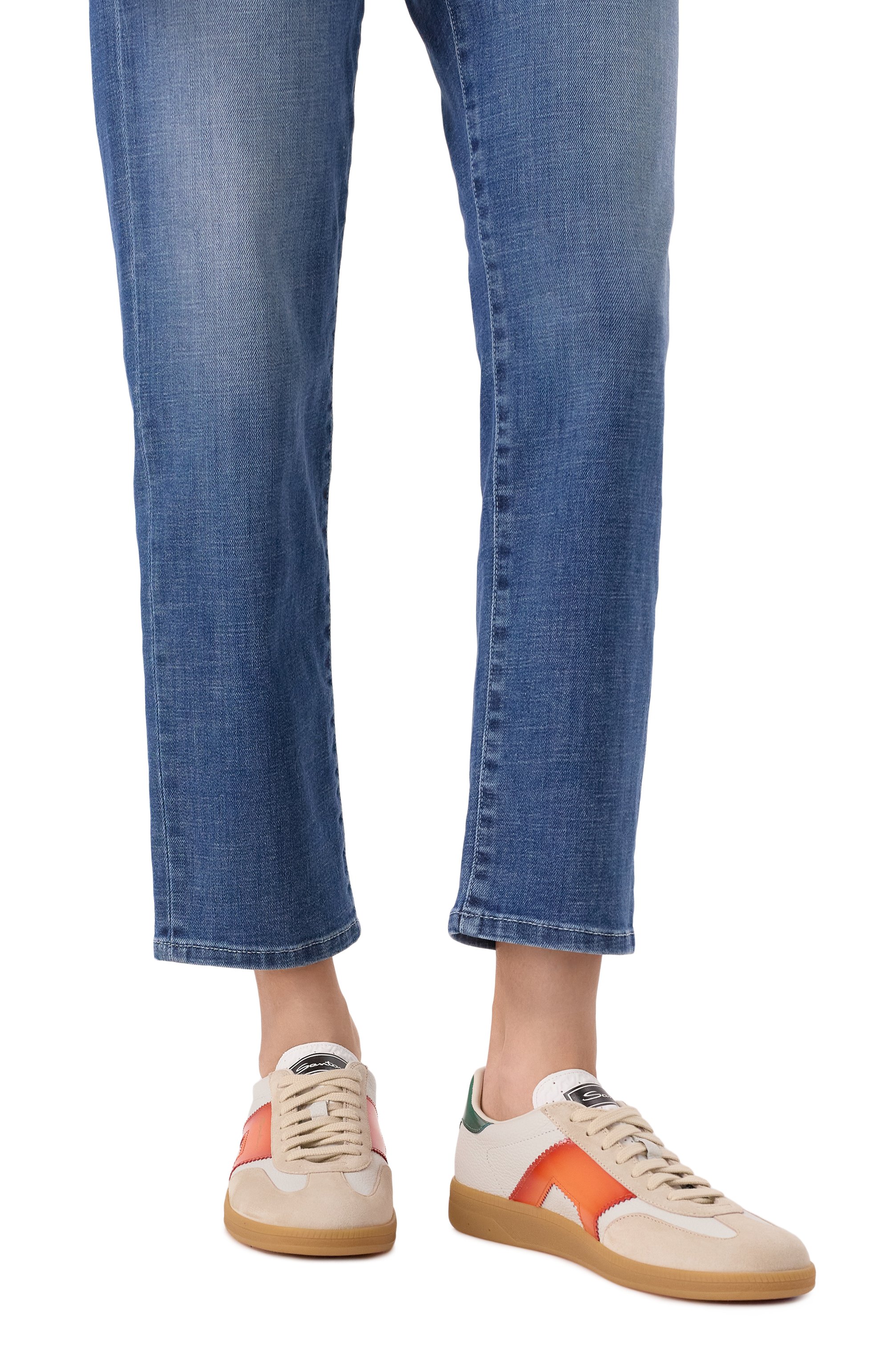 Кожаные кеды SANTONI, арт. WBPG61221FARCY0L, фото 3