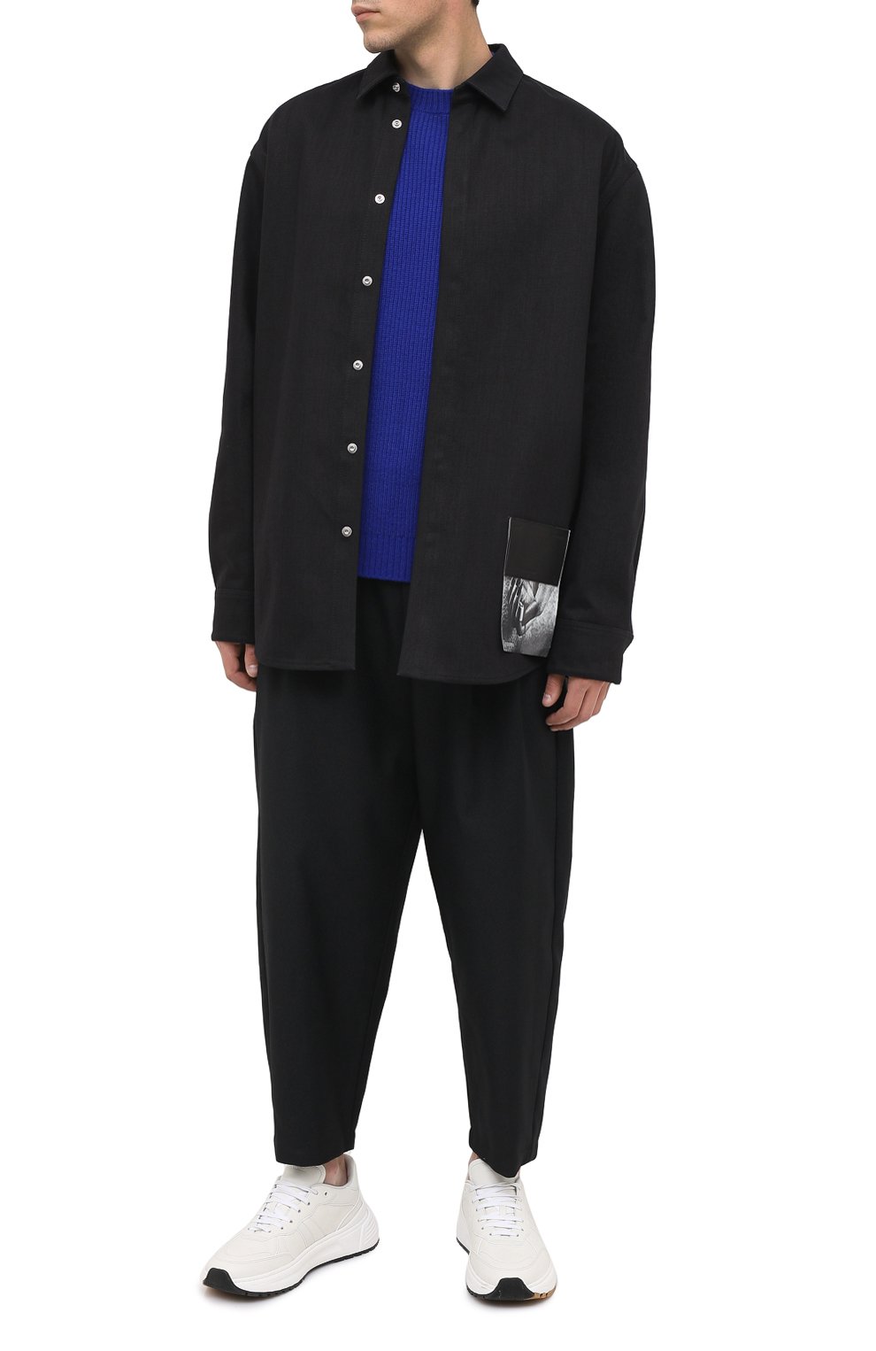 Брюки KAZUYUKI KUMAGAI черного цвета по цене 43900 руб., арт. KP03-004, фото 2 Брюки KAZUYUKI KUMAGAI, арт. KP03-004, фото 2