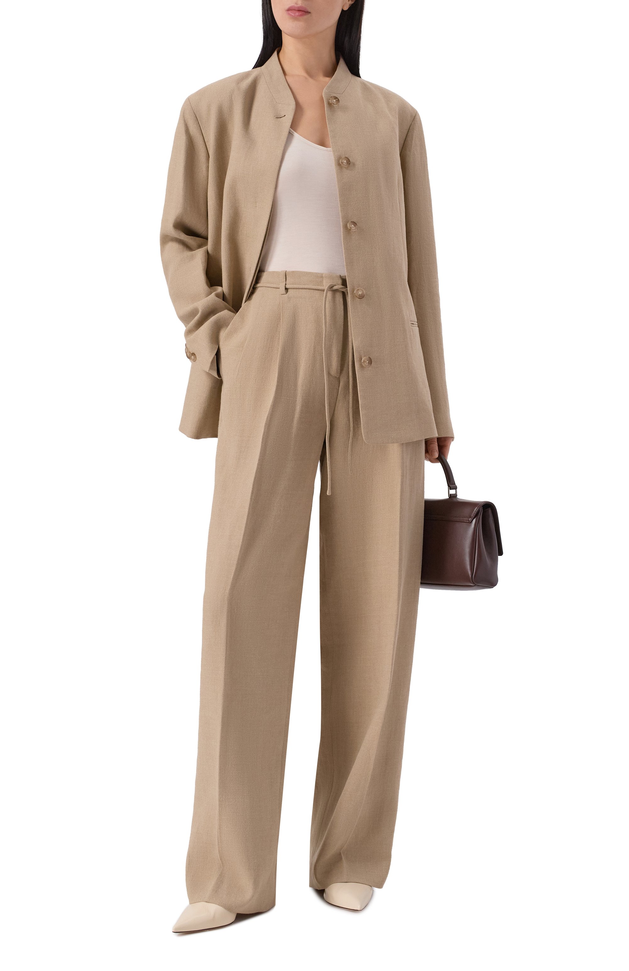 Брюки изо льна и вискозы 12 STOREEZ, арт. 137023, фото 2