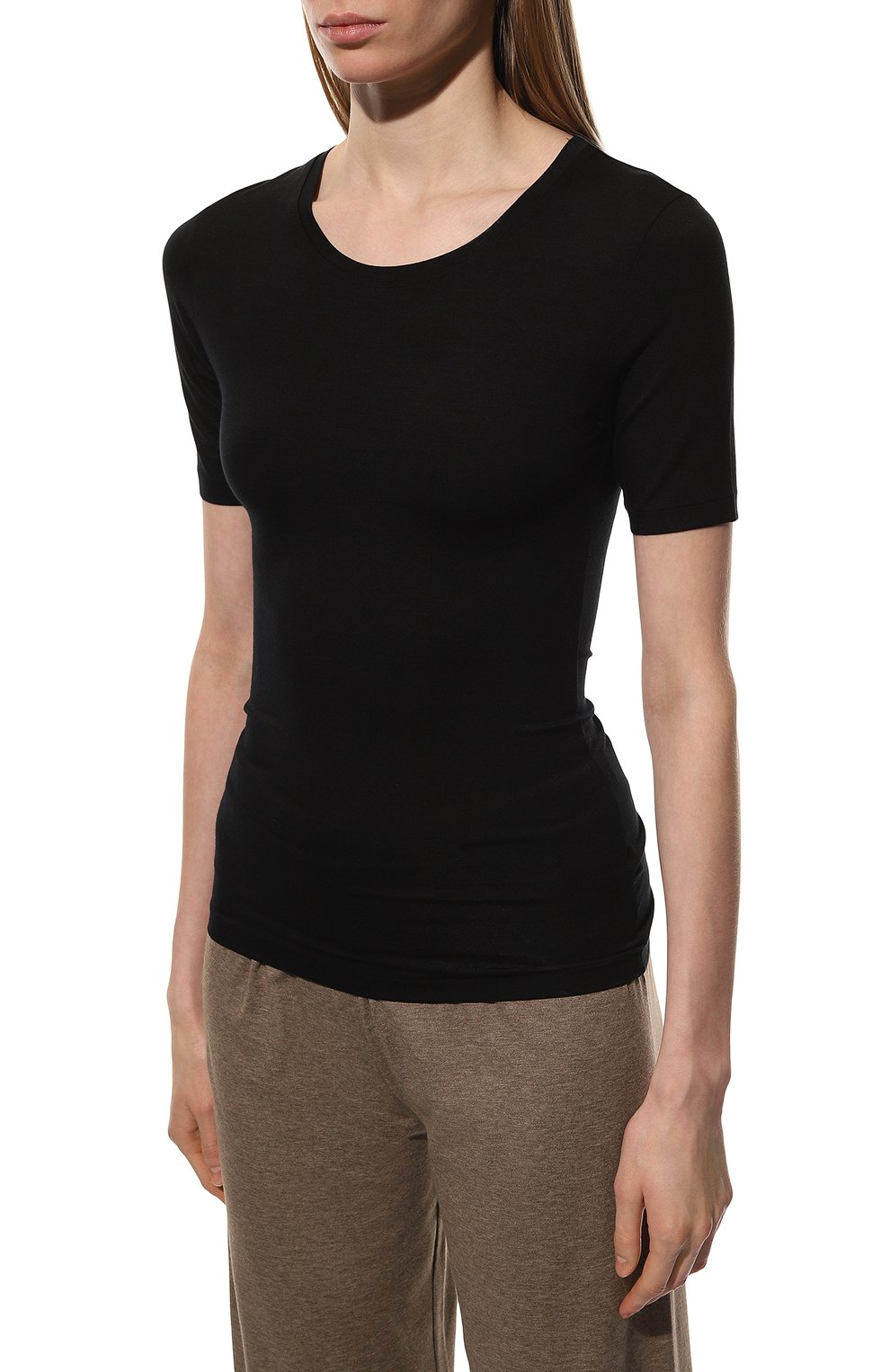 Футболка ZIMMERLI черного цвета по цене 10900 руб., арт. 700-3450, фото 3 Футболка ZIMMERLI, арт. 700-3450, фото 3