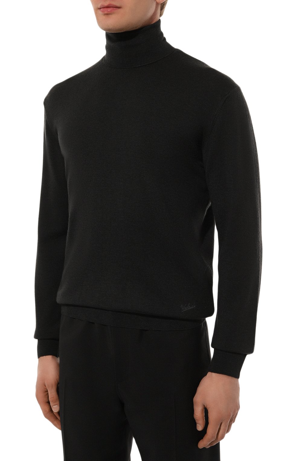 Шерстяная водолазка WOOLRICH черного цвета по цене 21700 руб., арт. CFWOKN0276MRUF0775, фото 3 Шерстяная водолазка WOOLRICH, арт. CFWOKN0276MRUF0775, фото 3