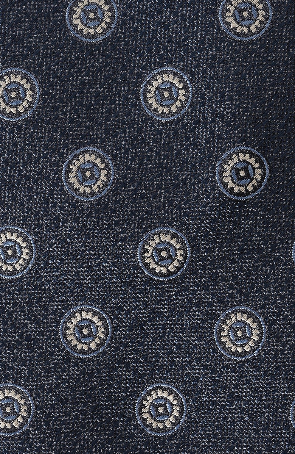 Шелковый галстук CANALI темно-синего цвета по цене 17600 руб., арт. 18/HJ03719, фото 4 Шелковый галстук CANALI, арт. 18/HJ03719, фото 4