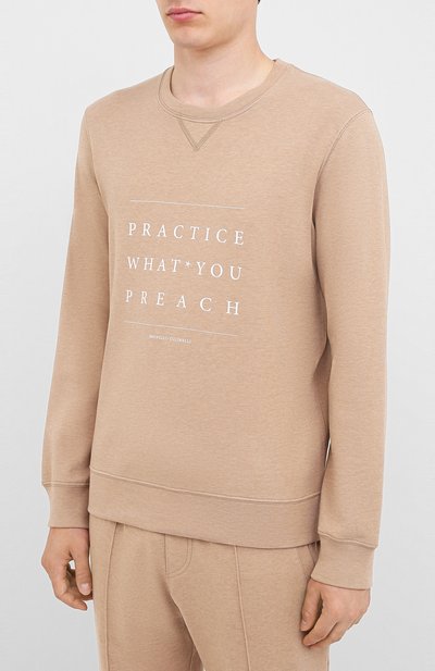 Хлопковый свитшот BRUNELLO CUCINELLI, арт. M0T353561, фото 3