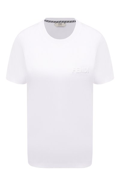 Женская хлопковая футболка FENDI, арт. FS7254 AFLD