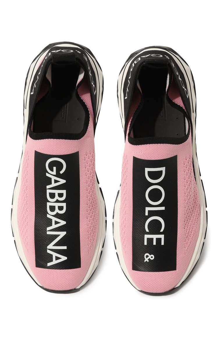 Мужского текстильные кроссовки sorrento 2.0 DOLCE & GABBANA розового цвета, арт. DA5170/AA836/37-39 | Фото 4 (Материал внутренний: Текстиль, Натуральная кожа; Материал внешний: Текстиль; Нос: Не проставлено; Региональные ограничения белый список (Axapta Mercury): Не проставлено)