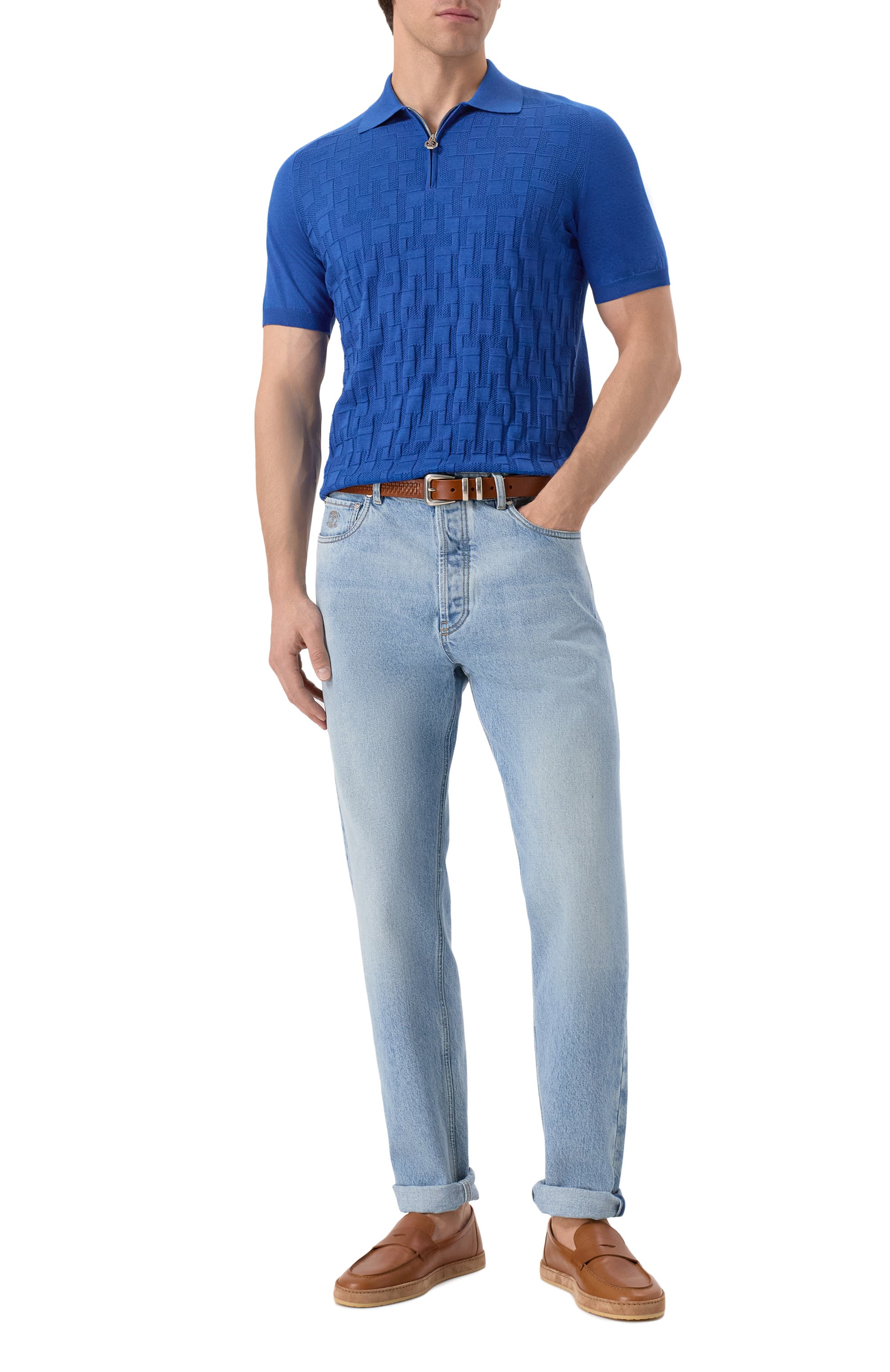 Поло из шелка и хлопка STEFANO RICCI, арт. K818098P31/F25279, фото 2