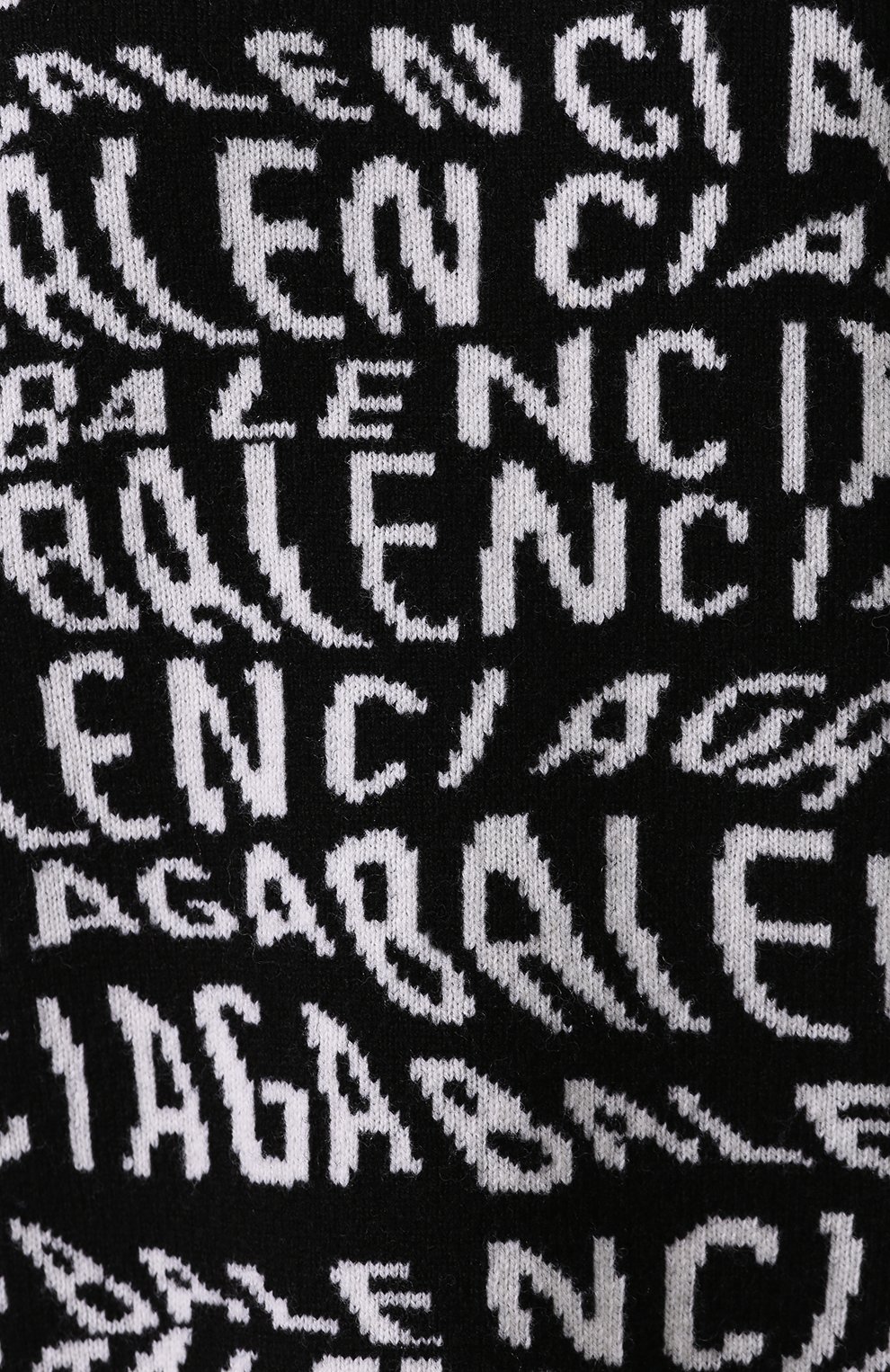 Шерстяной свитер BALENCIAGA черно-белого цвета по цене 81950 руб., арт. 583101/T1537, фото 5 Шерстяной свитер BALENCIAGA, арт. 583101/T1537, фото 5