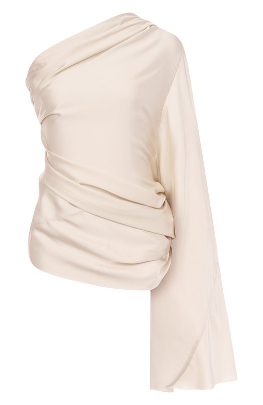 Атласный топ Rick Owens RP01E7234/SCH Кремовый RP01E7234/SCH