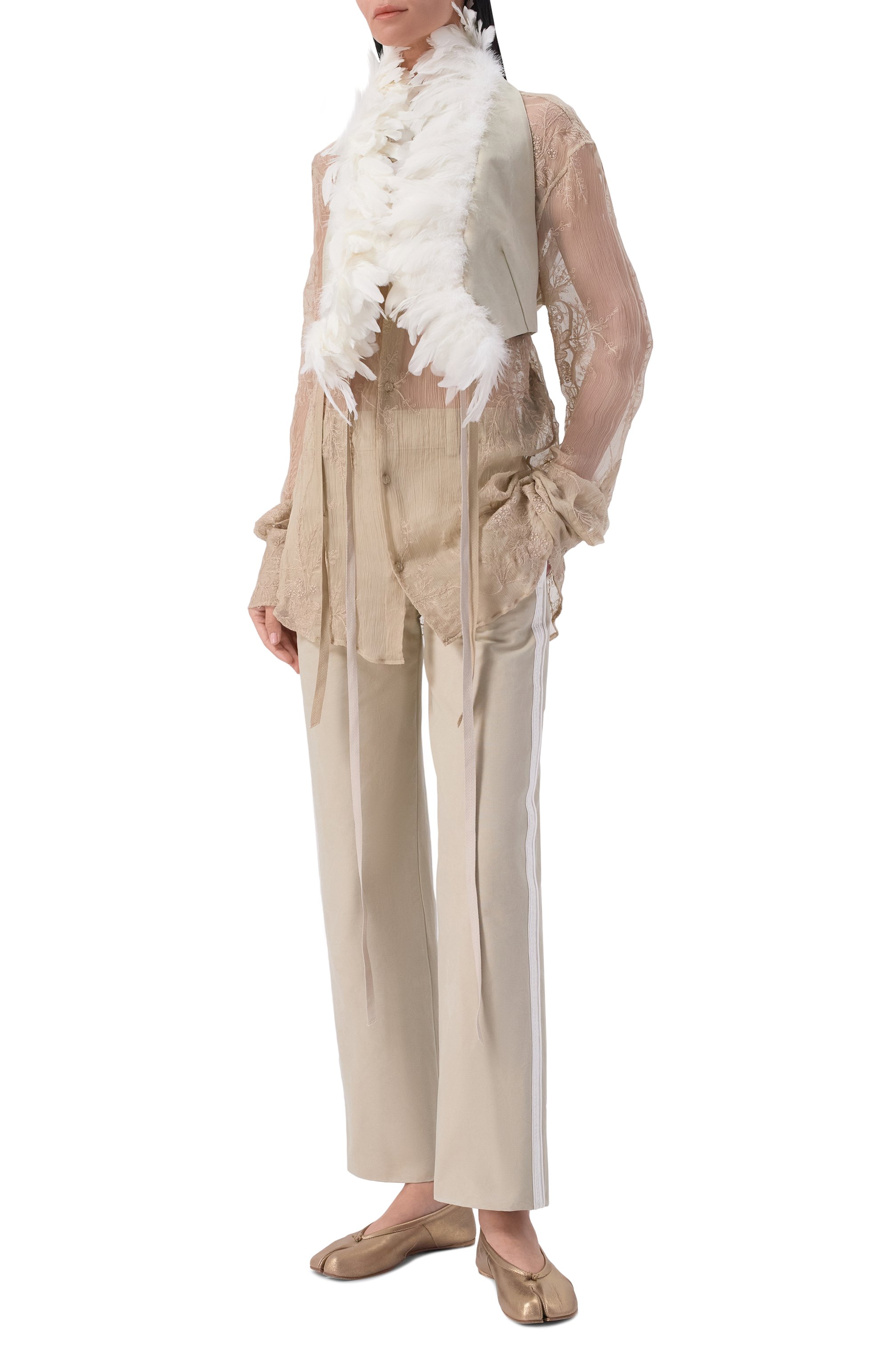 Хлопковый жилет ANN DEMEULEMEESTER, арт. B0014021/FA728, фото 2