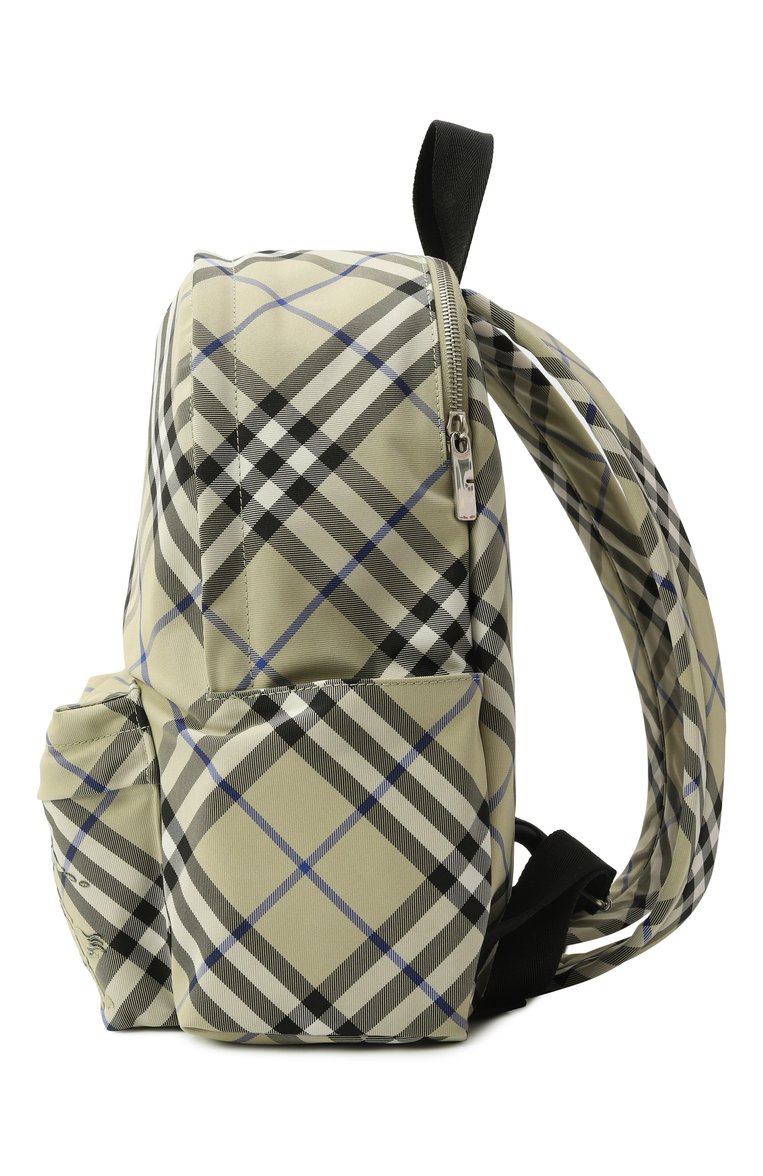 Мужской рюкзак BURBERRY хаки цвета, арт. 8106710 | Фото 4 (Размер: large; Материал: Текстиль; Сумки-технические: Рюкзаки - большие; Стили: Кэжуэл)