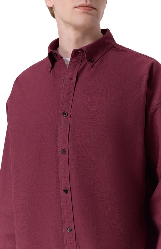 Хлопковая рубашка Ksubi MFA25SH001 Бордовый  MFA25SH001 Фото 5