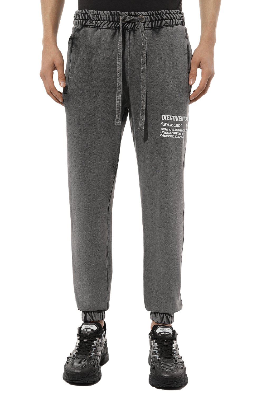 Хлопковые джоггеры DIEGO VENTURINO, арт. D3S4PNTBASIC2, фото 3