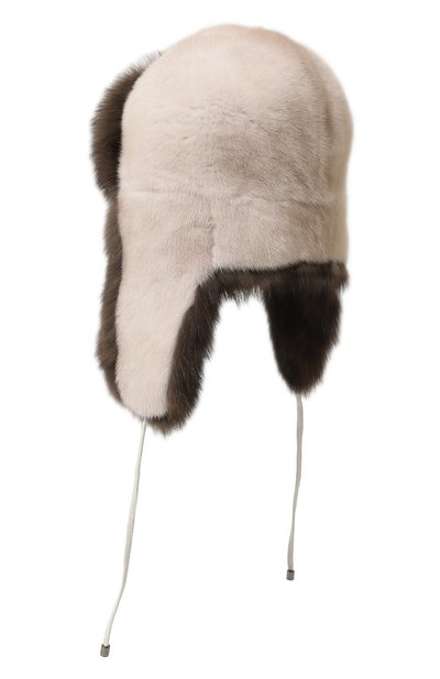 Меховая шапка-ушанка из норки и соболя VICTORIA KUSENKOVA, арт. 092003530094, фото 3