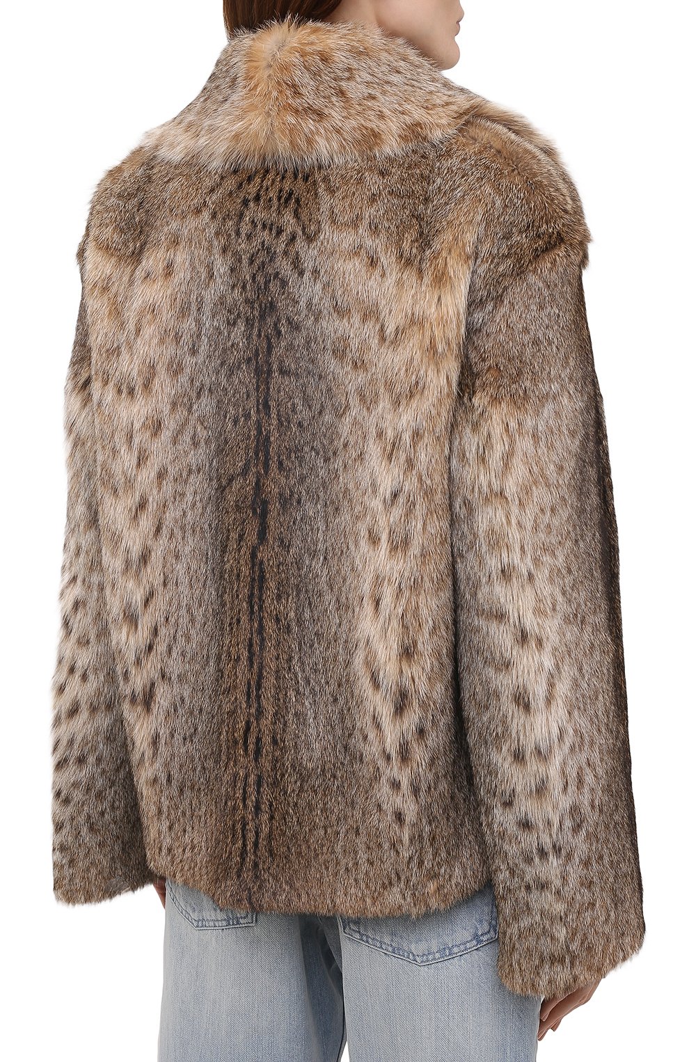 Шуба из меха рысевидной кошки COLOR TEMPERATURE, арт. К-9/221, фото 4