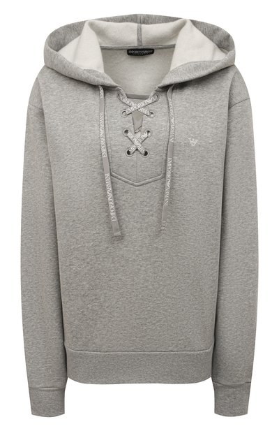 Женский хлопковое худи EMPORIO ARMANI, арт. 164598/2F265