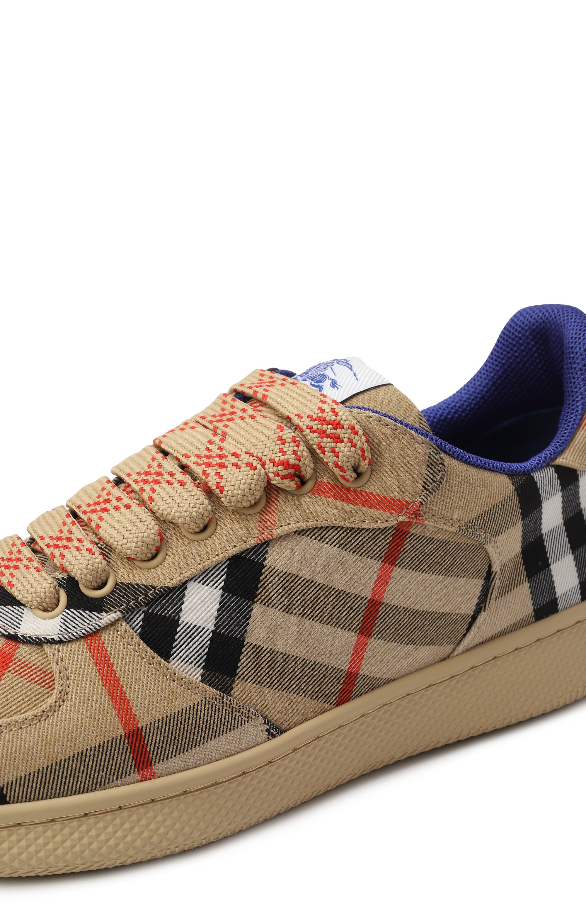 Текстильные кеды terrace BURBERRY, арт. 8095372, фото 7