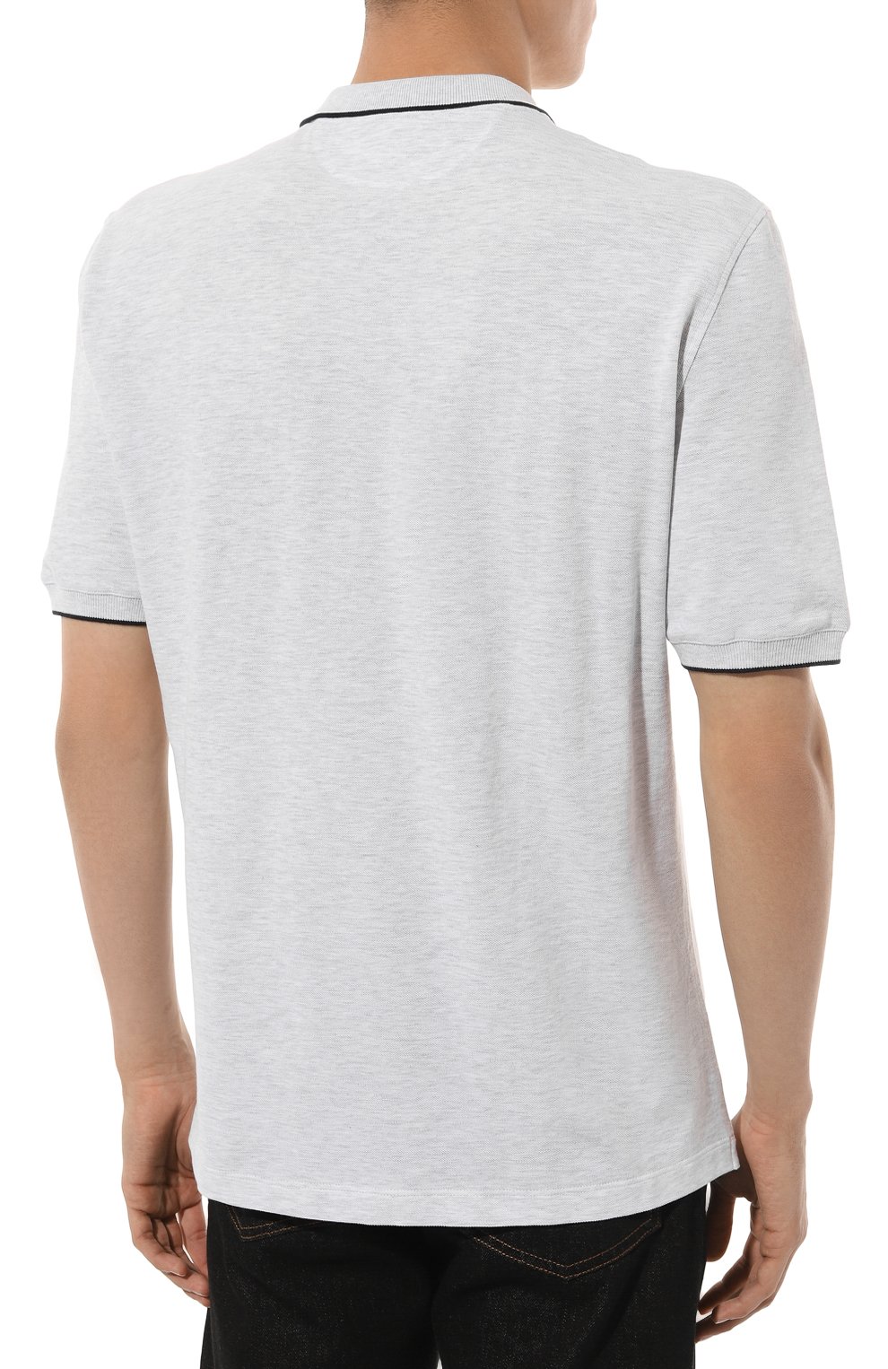 Хлопковое поло BRUNELLO CUCINELLI, арт. ME8549779G, фото 4