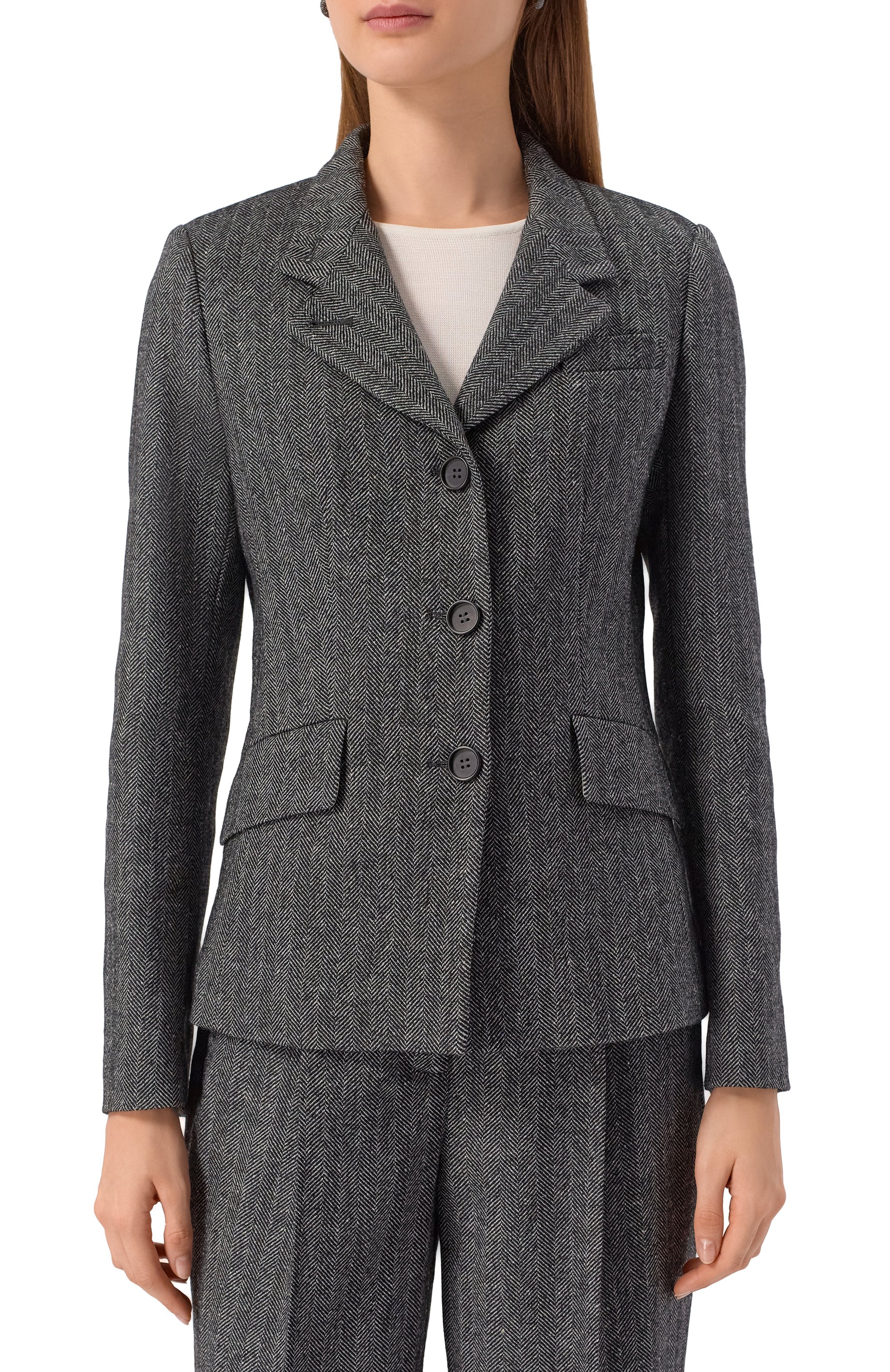 Жакет из шерсти и шелка LORENA ANTONIAZZI, арт. GA32B/5044, фото 3