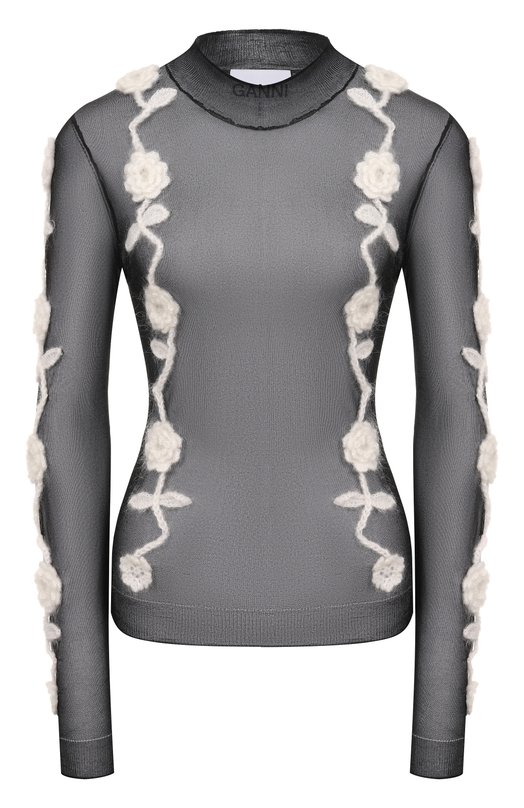 Топ Ganni K2649 Чёрный K2649